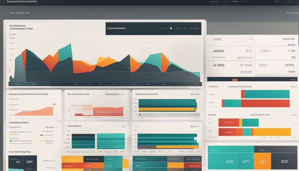 A comprehensive inventory management software featuring a versatile dashboard with an array of graphs and charts.