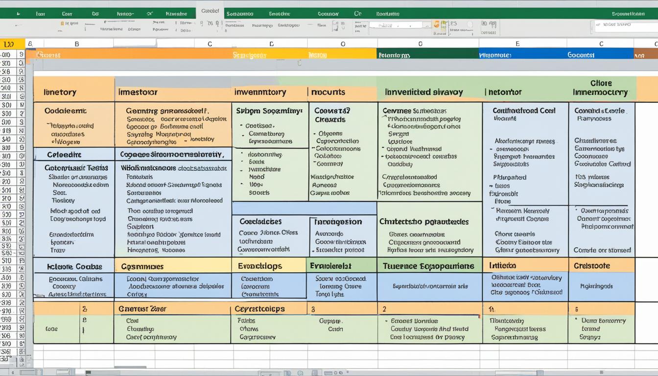 How do I manage inventory in Excel?